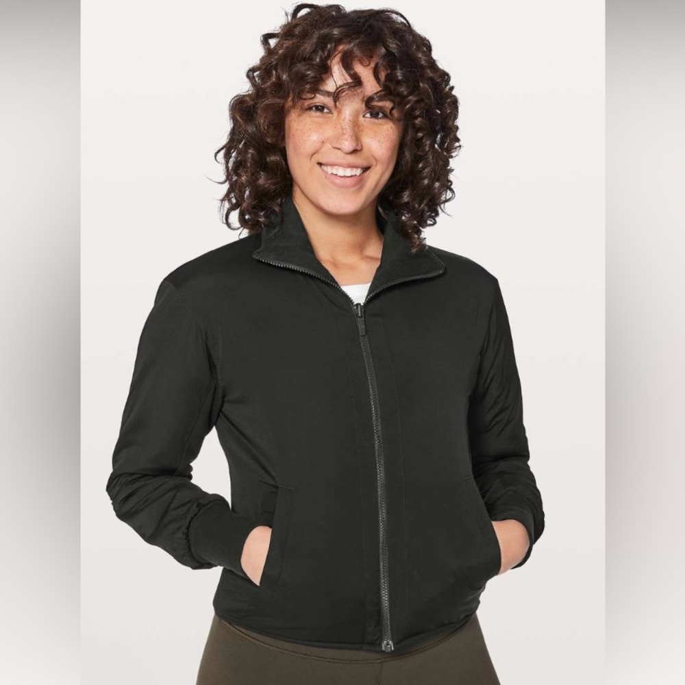 lululemon athletica Women's Reversible Forever Warm Black Utility Jacket‎